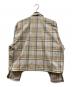 BEAMS (ビームス) Short Check Zip Blouson ブルー×ベージュ サイズ:M：7000円