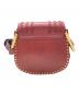 Chloe (クロエ) ハドソンフリンジレザーショルダーバッグ レッド：75000円