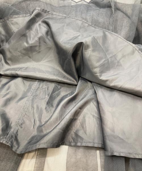 Snidel（スナイデル）Snidel (スナイデル) ビットプリーツスイッチングスカート グレー サイズ:実寸参照の古着・服飾アイテム