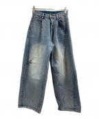 Spick & Spanスピックアンドスパン）の古着「5 1/2 TUCKBARREL DENIM」｜インディゴ