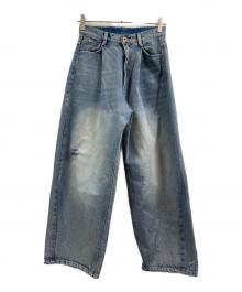 Spick & Span（スピックアンドスパン）の古着「5 1/2 TUCKBARREL DENIM」｜インディゴ