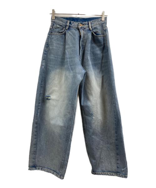 Spick & Span（スピックアンドスパン）Spick & Span (スピックアンドスパン) 5 1/2 TUCKBARREL DENIM インディゴ サイズ:26の古着・服飾アイテム