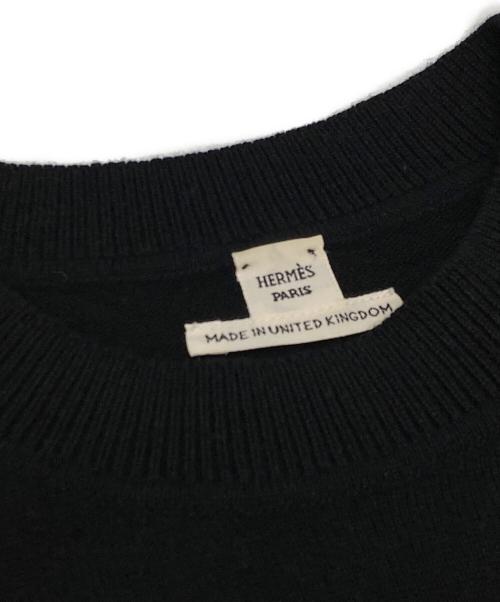HERMES（エルメス）HERMES (エルメス) カシミヤニット ブラック サイズ:38の古着・服飾アイテム