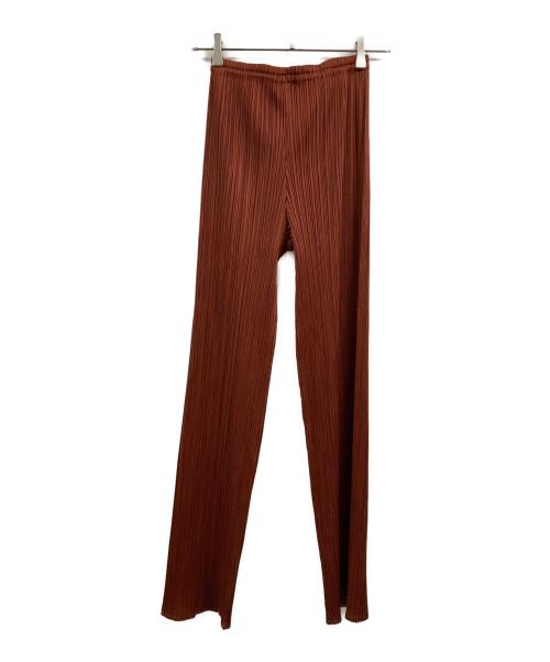PLEATS PLEASE（プリーツプリーズ）PLEATS PLEASE (プリーツプリーズ) イージーパンツ ブラウン サイズ:3の古着・服飾アイテム