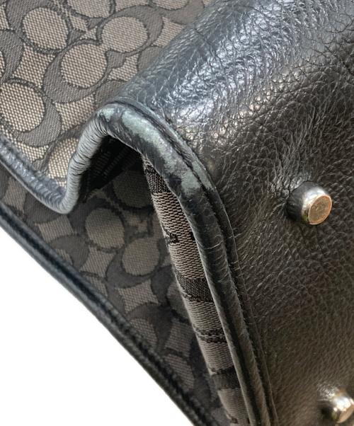 COACH（コーチ）COACH (コーチ) シグネチャー ジャカード ウィズ ストライプ アンド コーチ パッチ ブラウンの古着・服飾アイテム