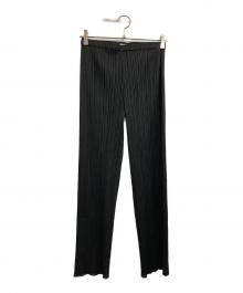 PLEATS PLEASE（プリーツプリーズ）の古着「プリーツパンツ」｜ブラック