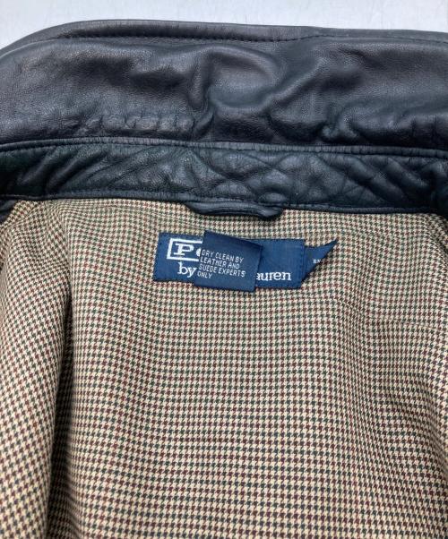 POLO RALPH LAUREN（ポロ・ラルフローレン）POLO RALPH LAUREN (ポロ・ラルフローレン) レザージャケット ブラック サイズ:Ⅼの古着・服飾アイテム