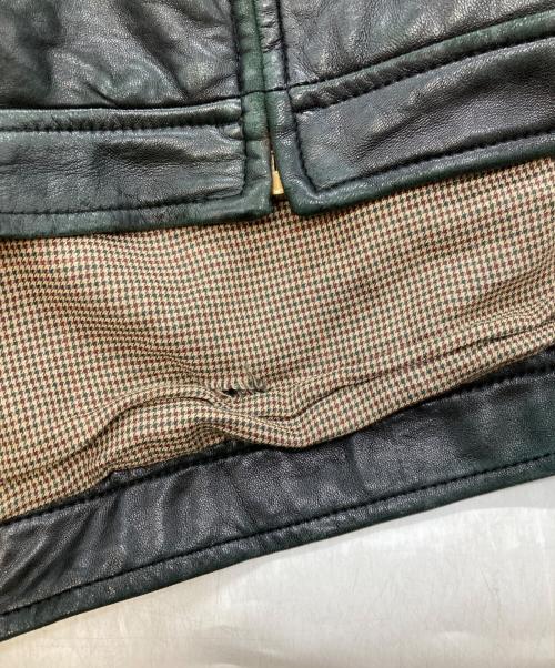 POLO RALPH LAUREN（ポロ・ラルフローレン）POLO RALPH LAUREN (ポロ・ラルフローレン) レザージャケット ブラック サイズ:Ⅼの古着・服飾アイテム