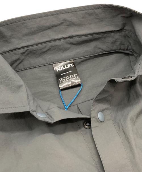 MILLET（ミレー）MILLET (ミレー) セムノ ウルトラライト ロングスリーブシャツ グレー サイズ:Ｍの古着・服飾アイテム