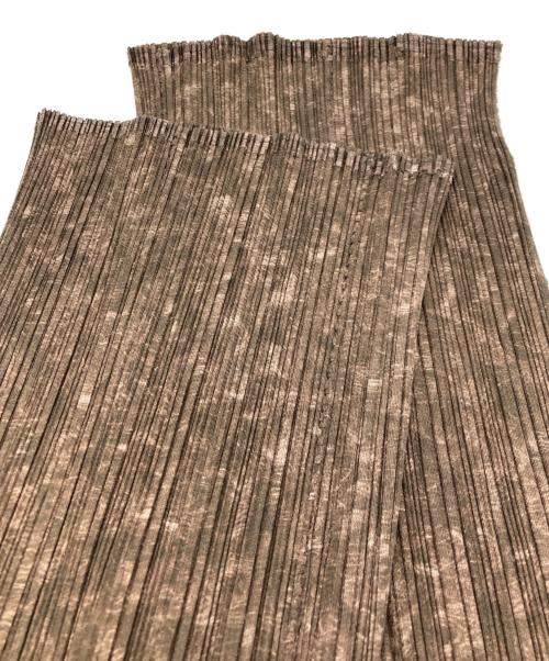 PLEATS PLEASE（プリーツプリーズ）PLEATS PLEASE (プリーツプリーズ) デザインプリーツパンツ ブラウン サイズ:2の古着・服飾アイテム