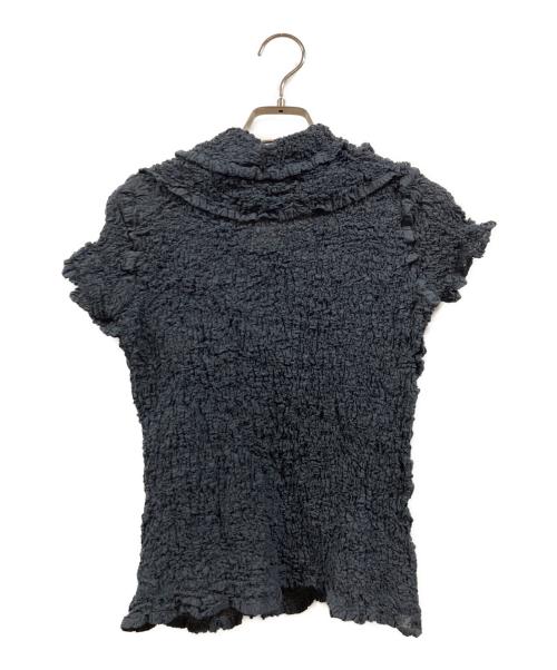 me ISSEY MIYAKE（ミーイッセイ ミヤケ）me ISSEY MIYAKE (ミーイッセイ ミヤケ) カリフラワーポロシャツ ネイビー サイズ:FREEの古着・服飾アイテム