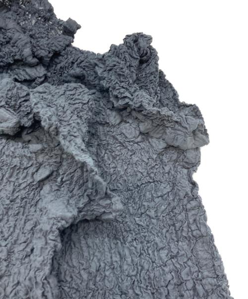 me ISSEY MIYAKE（ミーイッセイ ミヤケ）me ISSEY MIYAKE (ミーイッセイ ミヤケ) カリフラワーポロシャツ ネイビー サイズ:FREEの古着・服飾アイテム