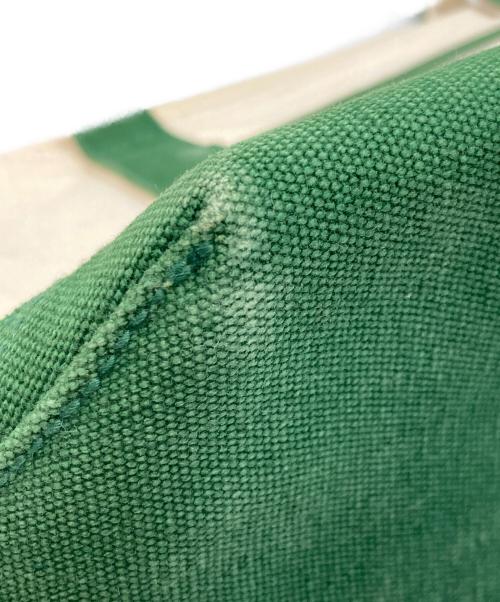 RALPH LAUREN（ラルフローレン）RALPH LAUREN (ラルフローレン) トートバッグ アイボリー×グリーンの古着・服飾アイテム