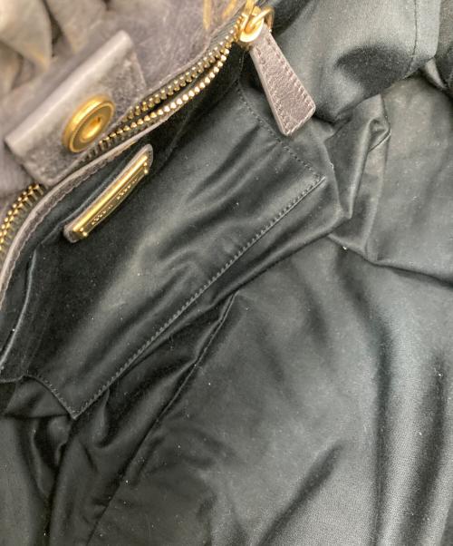 MIU MIU（ミュウミュウ）MIU MIU (ミュウミュウ) ヴィッテロルクス 2WAYバッグ グレーの古着・服飾アイテム