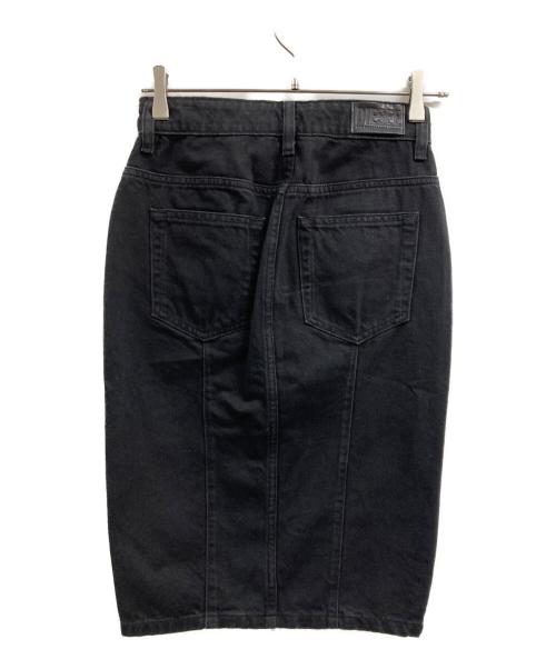 DIESEL（ディーゼル）DIESEL (ディーゼル) DE-PENCIL-ZIPデニムスカート ブラック サイズ:24の古着・服飾アイテム