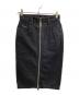 DIESEL（ディーゼル）の古着「DE-PENCIL-ZIPデニムスカート」｜ブラック