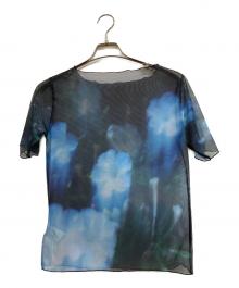 sahara（サハラ）の古着「Half Sleeve Sheer Top」｜ブルー