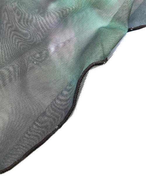sahara（サハラ）sahara (サハラ) Half Sleeve Sheer Top ブルー サイズ:FREEの古着・服飾アイテム