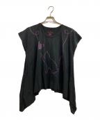 Vivienne Westwood RED LABELヴィヴィアンウエストウッドレッドレーベル）の古着「猫刺繍カットソー」｜ブラック