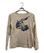 Vivienne Westwood ANGLOMANIAヴィヴィアンウエストウッドアングロマニア）の古着「オーブプリントカットソー」｜ベージュ