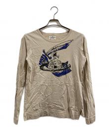 Vivienne Westwood ANGLOMANIA（ヴィヴィアンウエストウッドアングロマニア）の古着「オーブプリントカットソー」｜ベージュ