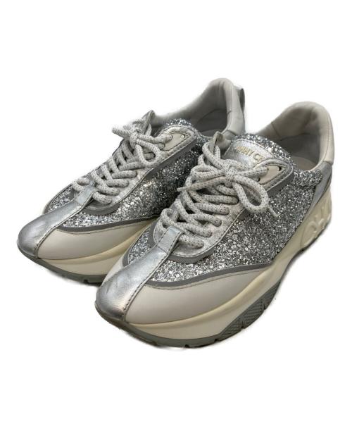 JIMMY CHOO（ジミーチュウ）JIMMY CHOO (ジミーチュウ) Raine Glitter スニーカー ホワイト サイズ:24cmの古着・服飾アイテム