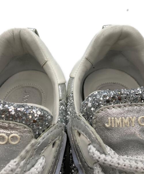 JIMMY CHOO（ジミーチュウ）JIMMY CHOO (ジミーチュウ) Raine Glitter スニーカー ホワイト サイズ:24cmの古着・服飾アイテム