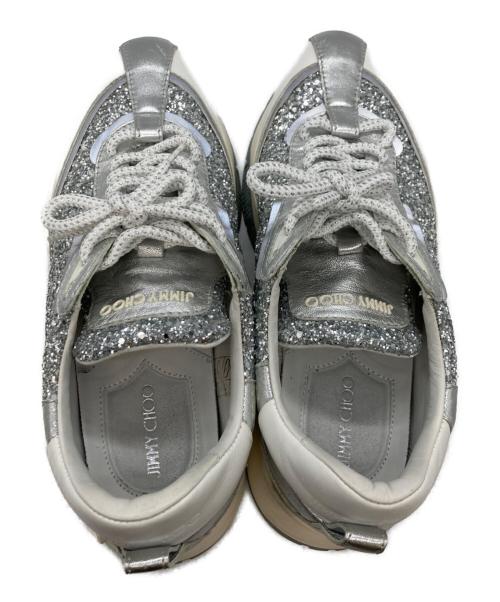 JIMMY CHOO（ジミーチュウ）JIMMY CHOO (ジミーチュウ) Raine Glitter スニーカー ホワイト サイズ:24cmの古着・服飾アイテム