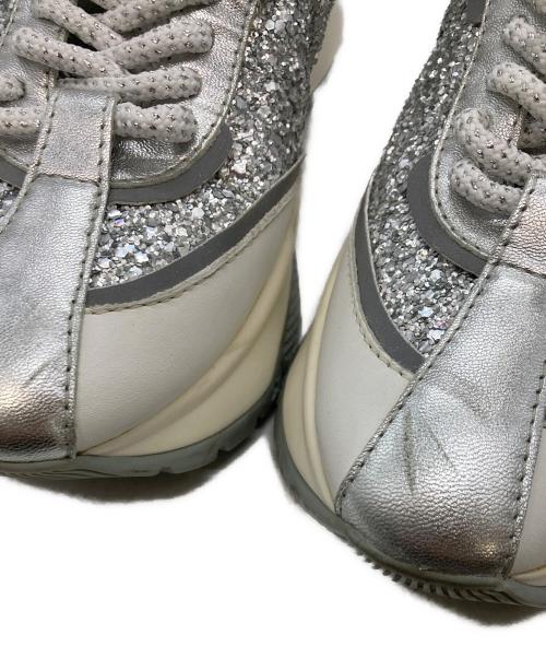 JIMMY CHOO（ジミーチュウ）JIMMY CHOO (ジミーチュウ) Raine Glitter スニーカー ホワイト サイズ:24cmの古着・服飾アイテム