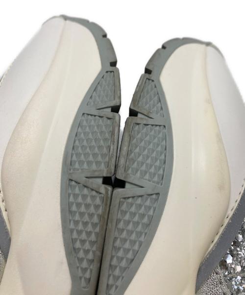 JIMMY CHOO（ジミーチュウ）JIMMY CHOO (ジミーチュウ) Raine Glitter スニーカー ホワイト サイズ:24cmの古着・服飾アイテム