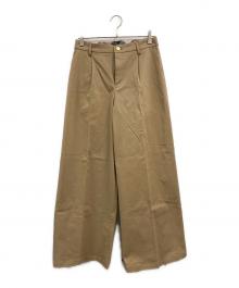 BLUE LABEL CRESTBRIDGE（ブルーレーベルクレストブリッジ）の古着「ワイドチノパンツ」｜ベージュ