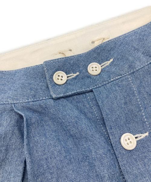 Engineered Garments（エンジニアド ガーメンツ）Engineered Garments (エンジニアド ガーメンツ) Tuck Skirt - 4.5oz Cotton Chambrayスカート ブルー サイズ:1の古着・服飾アイテム