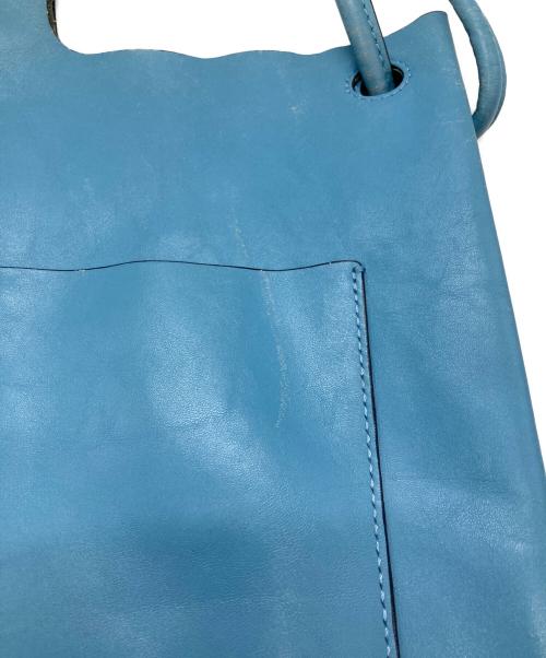 ORSETTO（オルセット）ORSETTO (オルセット) レザーワンハンドルバッグ ブルーの古着・服飾アイテム