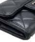 中古・古着 CHANEL (シャネル) クラシック フラップ カード ケース ブラック：60000円