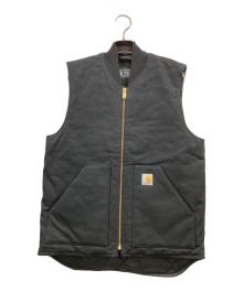CarHartt（カーハート）の古着「Relaxed Fit Firm Duck Insulated Rib Collar Vest」｜ブラック