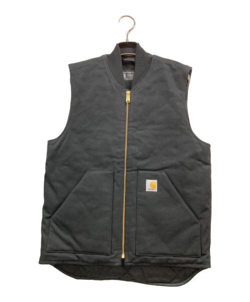 CarHartt（カーハート）CarHartt (カーハート) Relaxed Fit Firm Duck Insulated Rib Collar Vest ブラック サイズ:Ｓの古着・服飾アイテム