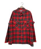 PENDLETONペンドルトン）の古着「ウールチェックシャツ」｜レッド