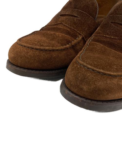 berwick（バーウィック）berwick (バーウィック) スウェードコインローファー ブラウン サイズ:5 1/2の古着・服飾アイテム