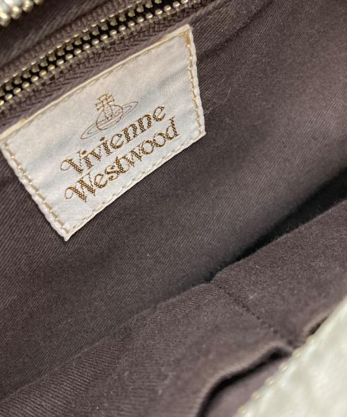 Vivienne Westwood（ヴィヴィアンウエストウッド）Vivienne Westwood (ヴィヴィアンウエストウッド) ヤスミンタイガー柄ハンドバッグ グレー×ブラックの古着・服飾アイテム