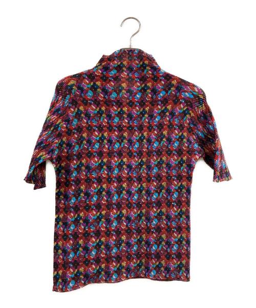 PLEATS PLEASE（プリーツプリーズ）PLEATS PLEASE (プリーツプリーズ) カットソー レッド サイズ:3の古着・服飾アイテム