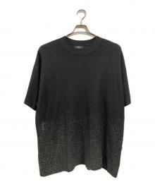 glamb（グラム）の古着「グリッターショートスリーブニット」｜ブラック