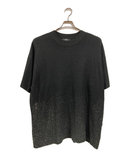 glamb（グラム）glamb (グラム) グリッターショートスリーブニット ブラック サイズ:Ⅼの古着・服飾アイテム