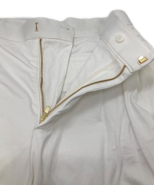 MUSE（ミューズ）MUSE (ミューズ) TUCK CHINO WIDE タックチノワイドパンツ ホワイト サイズ:34の古着・服飾アイテム