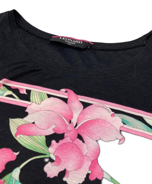 LEONARD FASHION（レオナールファッション）LEONARD FASHION (レオナールファッション) Tシャツ ブラック サイズ:44の古着・服飾アイテム