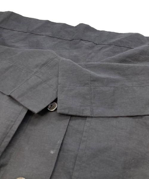 YLEVE（イレーヴ）YLEVE (イレーヴ) Cotton Nylon Washer H/S Shirt グレーの古着・服飾アイテム