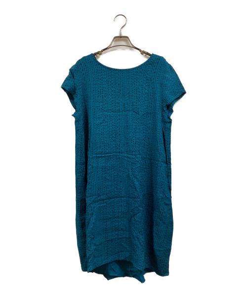 marimekko（マリメッコ）marimekko (マリメッコ) 総柄ワンピース ブルー サイズ:07の古着・服飾アイテム