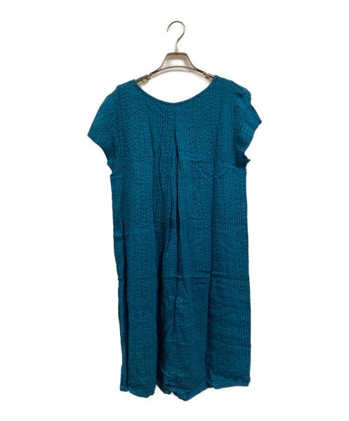 marimekko（マリメッコ）marimekko (マリメッコ) 総柄ワンピース ブルー サイズ:07の古着・服飾アイテム