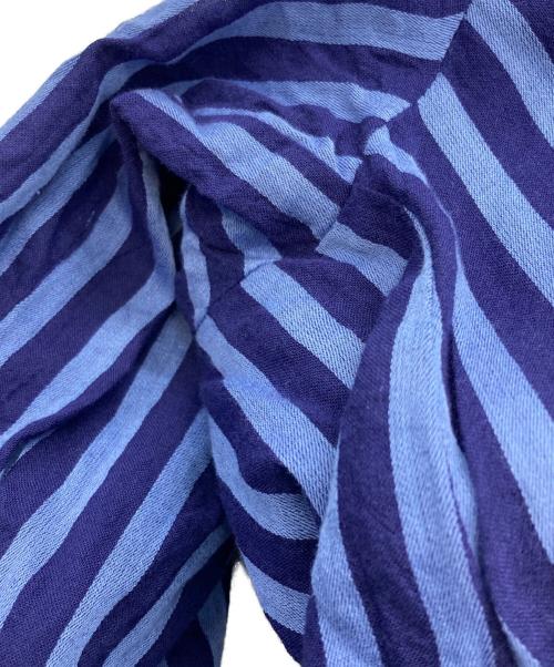 ne quittez pas（ヌキテパ）ne quittez pas (ヌキテパ) Cotton Voile Stripe Gather Dress ブルー サイズ:Mの古着・服飾アイテム