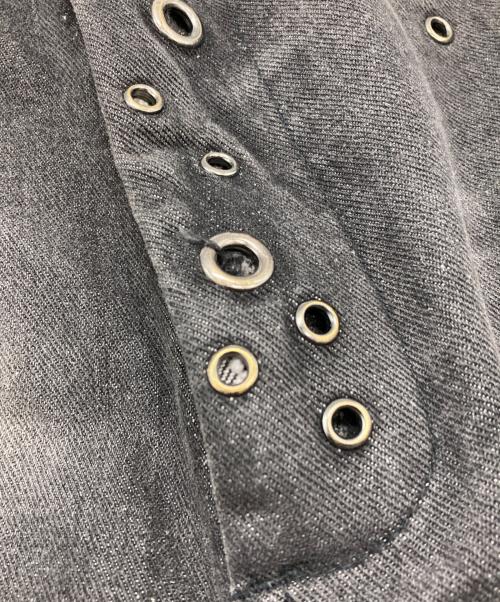 ANTIMID（アンチミッド）ANTIMID (アンチミッド) ハトメスタッズバギーデニムパンツ ブラック サイズ:Ｌの古着・服飾アイテム