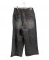 ANTIMID (アンチミッド) ハトメスタッズバギーデニムパンツ ブラック サイズ:Ｌ：9000円